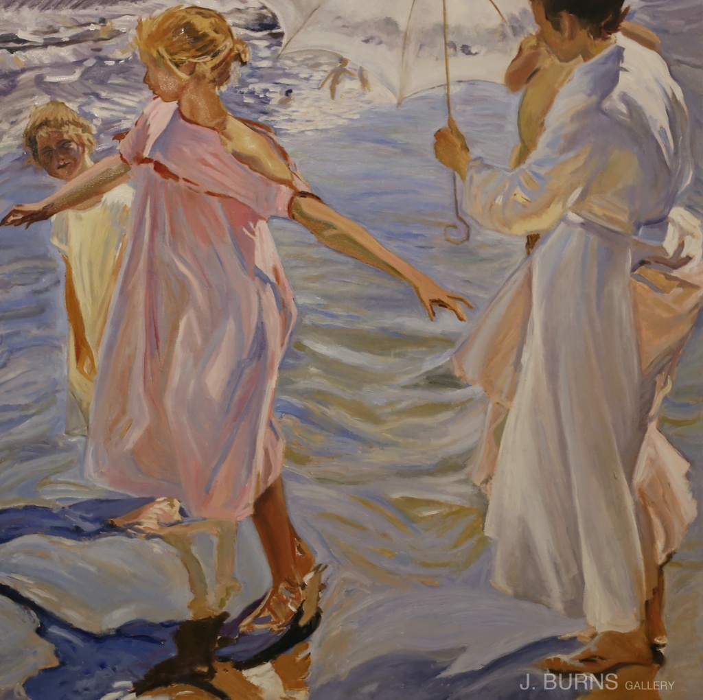 Watermark time for a bathe   sorolla reproduction 